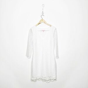 Lilly Pulitzer White Long Sleeve Dress